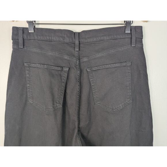 Joe's The Pleated High Rise Wide Leg Ankle Pant in Black - Picture 6 of 7